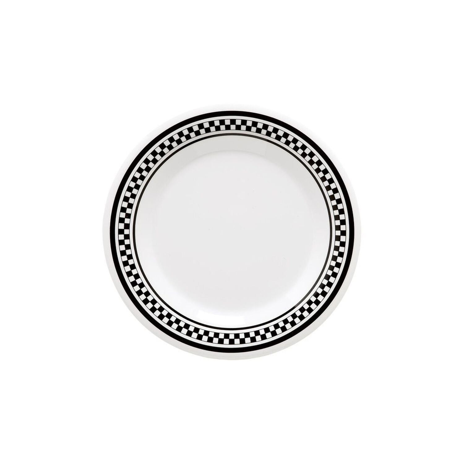 Set 3 Plato Negro Con Blanco 23 Cms. image number 0.0