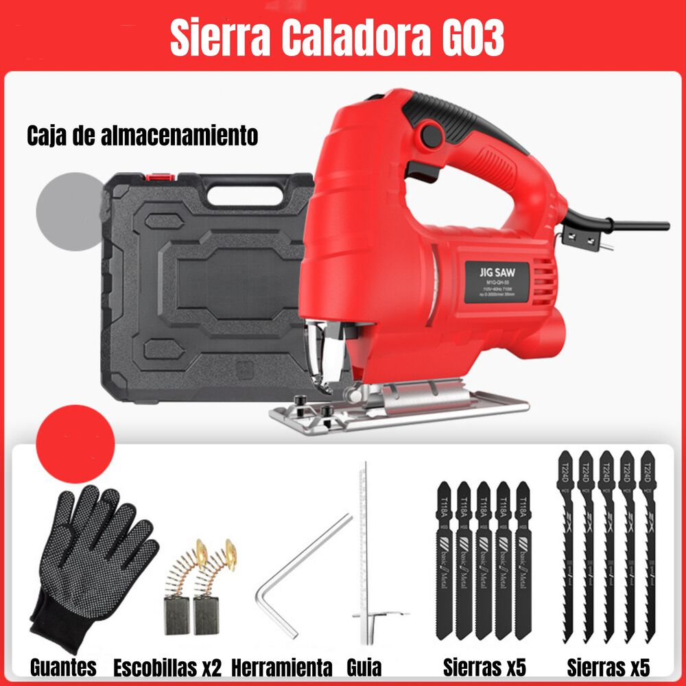 Sierra Caladora 710w 3000rpm 10 Hojas Sierra G03 image number 5.0