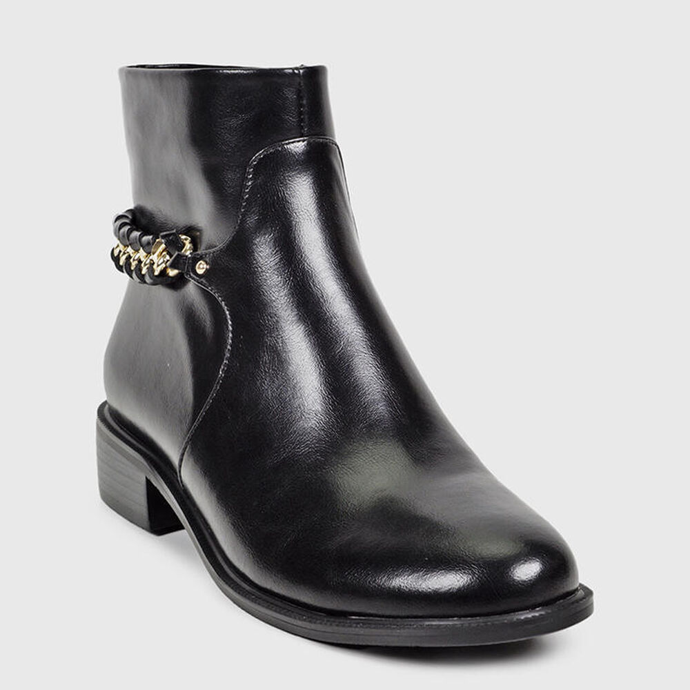 Botín Cuero Nantes Negro image number 2.0