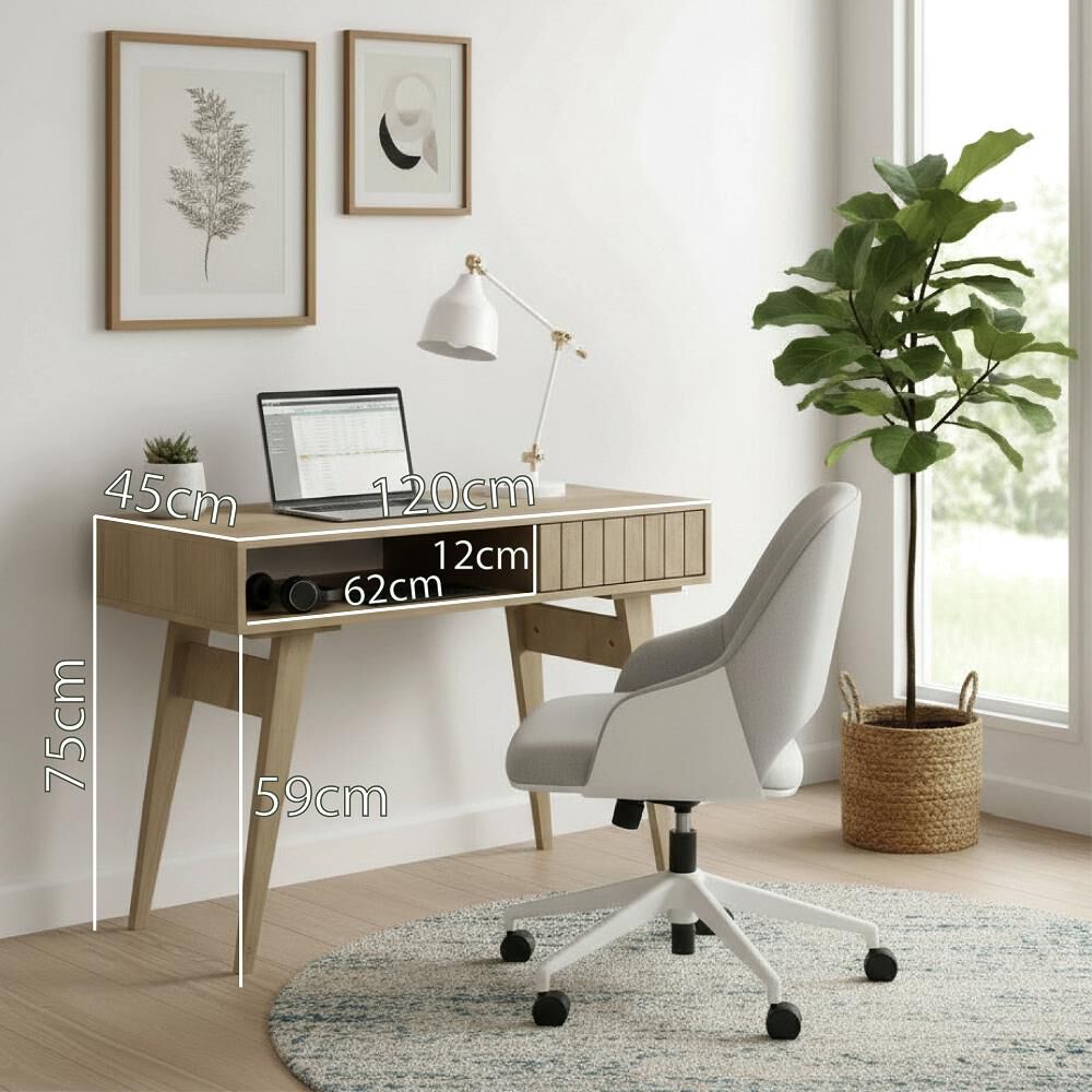 Escritorio Home Mobili Alex / 2 Cajones image number 6.0