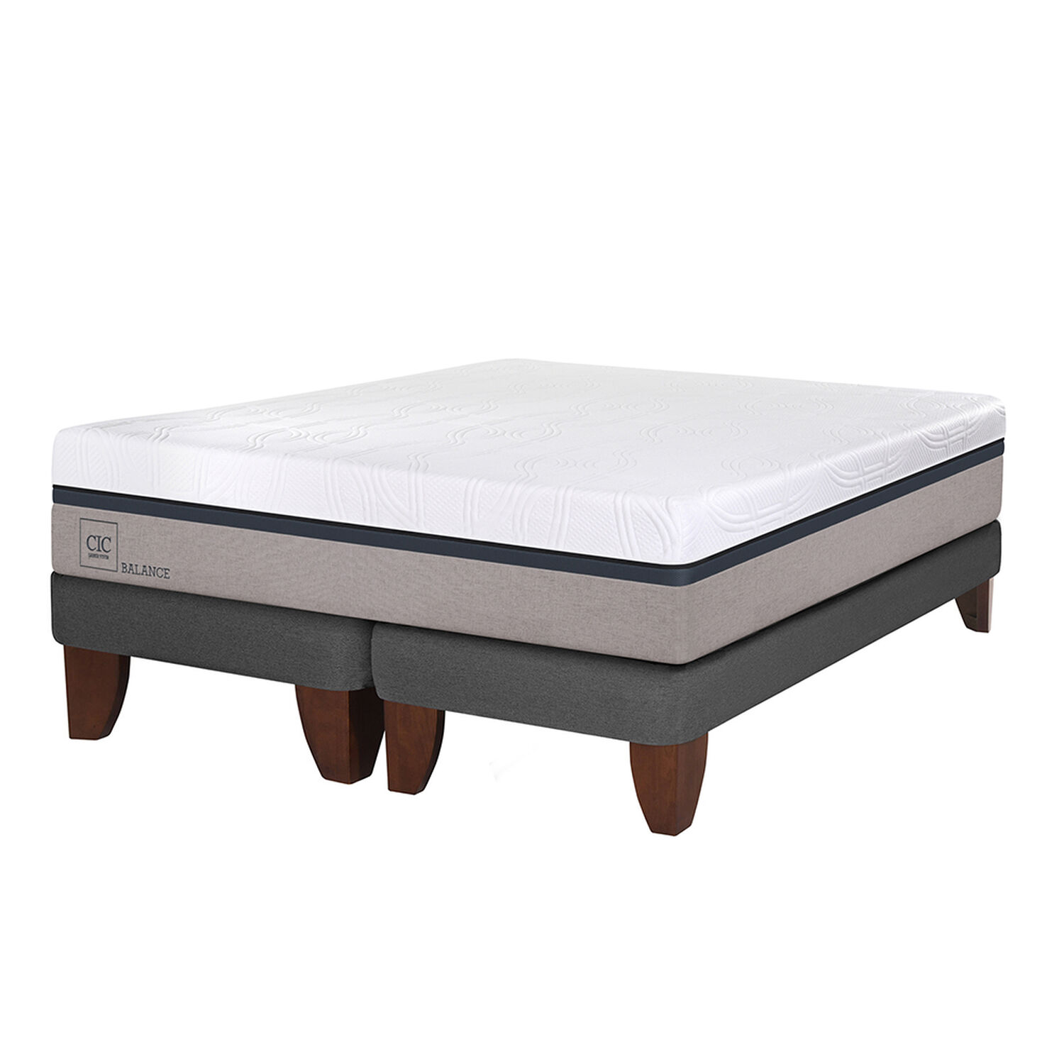 Cama Europea Cic Balance / 2 Plazas / Base Dividida image number 0.0