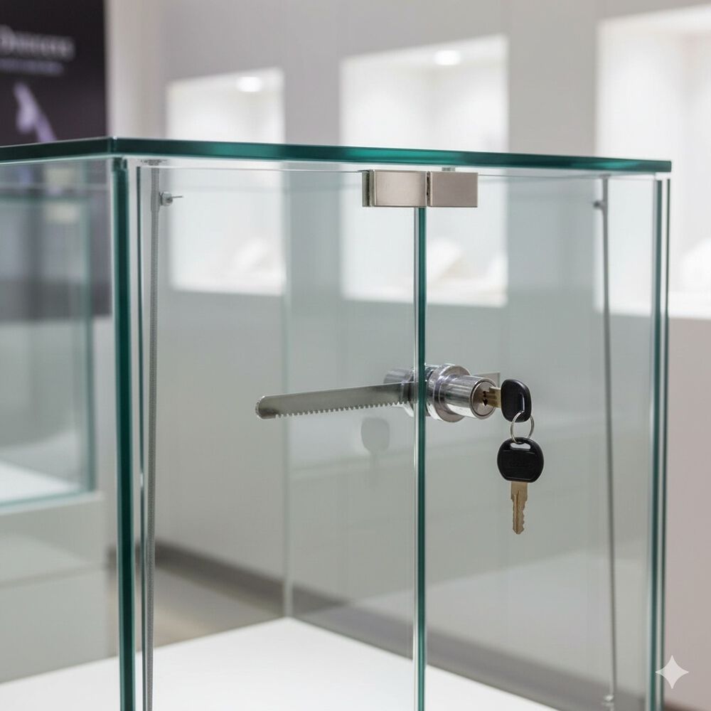 Chapa Cerradura De Vitrina Dgm/ Mod. D-22 Poli image number 3.0