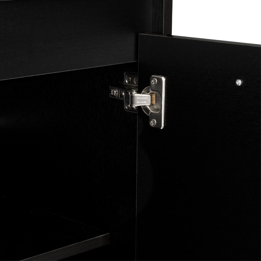 Mueble Microondas Con Ruedas 2 Puertas Fm-004n Negro image number 5.0