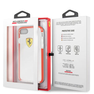 Carcasa Ferrari Compatible Con Iphone 8 Transparente