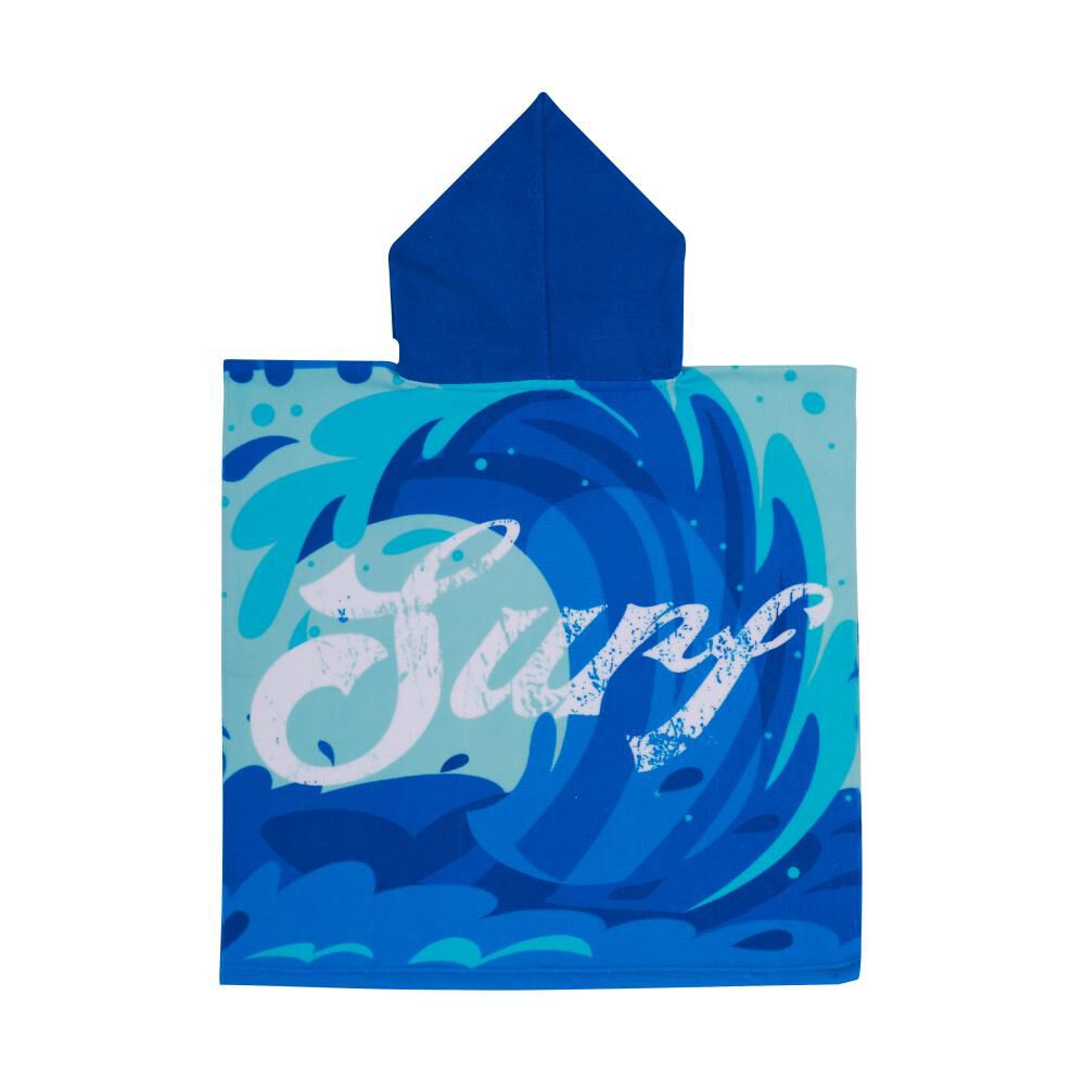 Toalla Playa Capucha Casaideal Kids Olas / 60 X 120 Cm image number 5.0