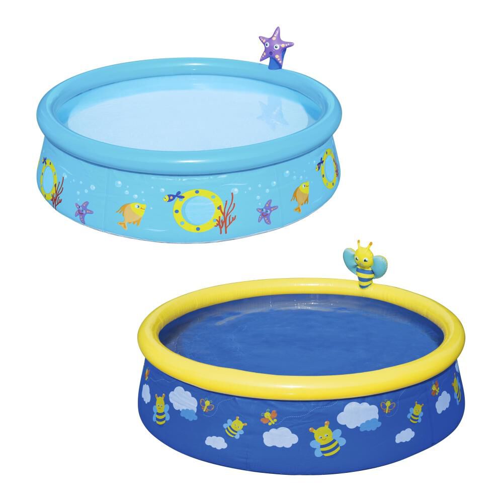 piscina bestway para ninos my first fast set con aspersor
