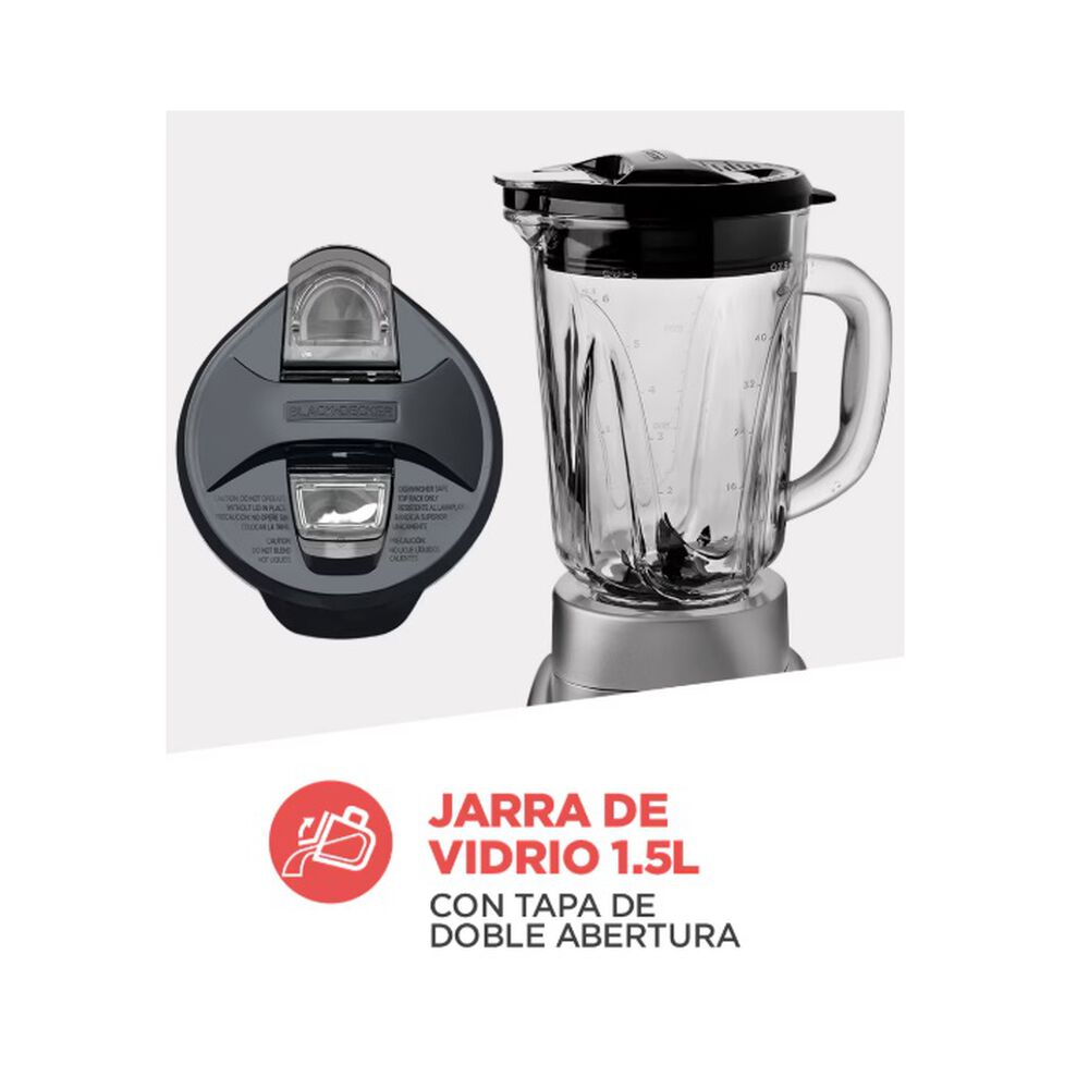 Licuadora Black + Decker 700 Watts Modelo Bl1840ms image number 1.0