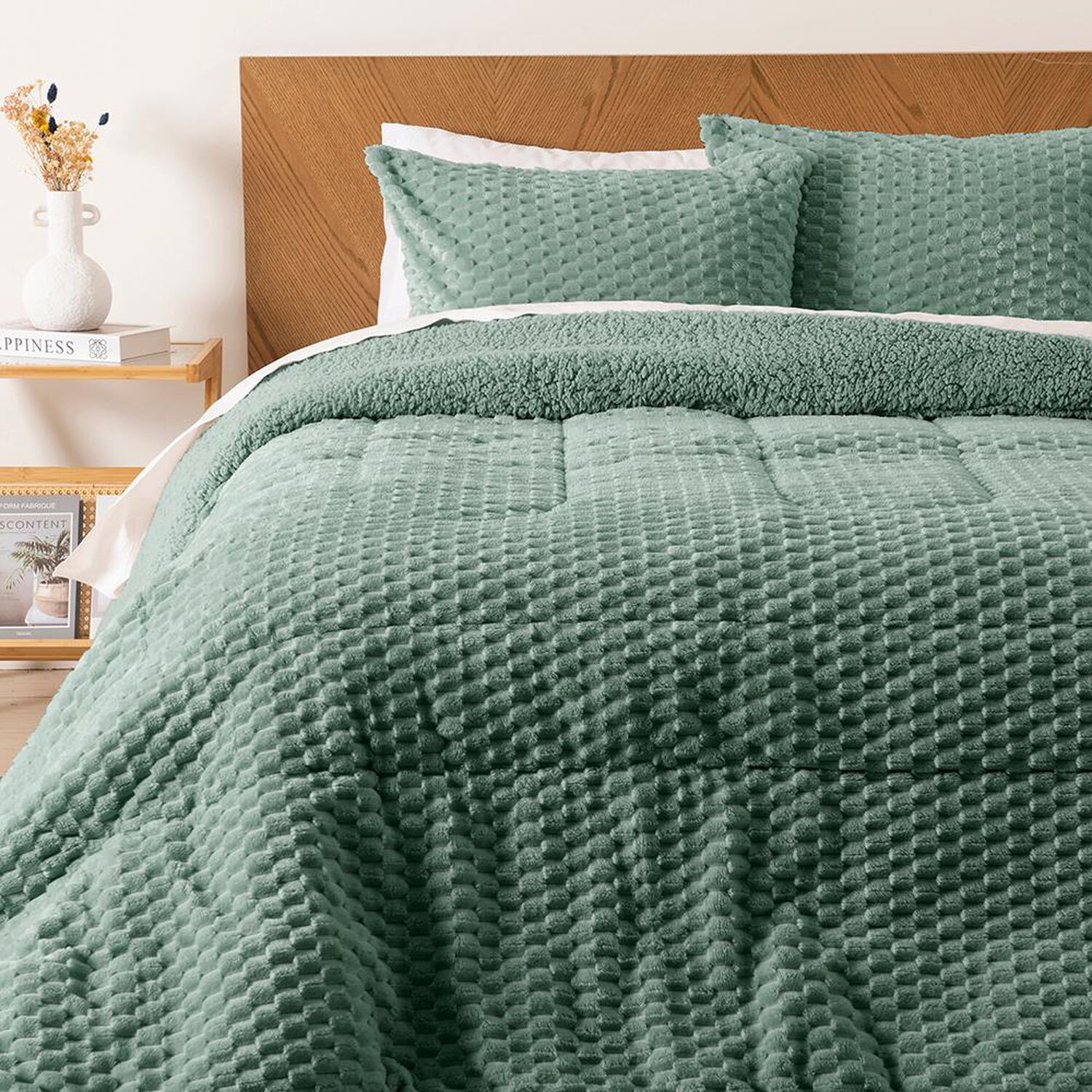Plum&oacute;n Sherpa Mashini Flannel / 2 Plazas image number 0.0