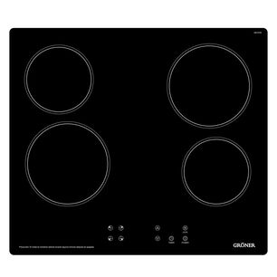 Encimera Vitrocer&aacute;mica Gr&ouml;ner Touch Black 4q
