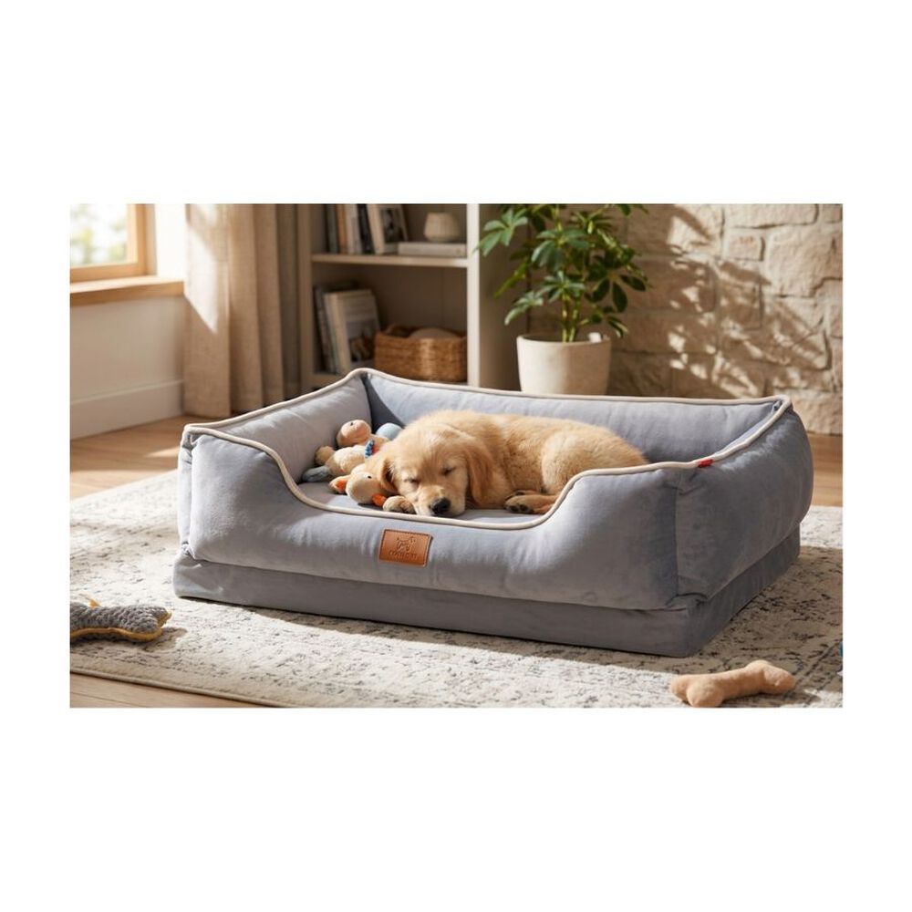 Cama Sofa Premium Para Perros Y Gatos Lavable Antideslizante Talla S image number 3.0