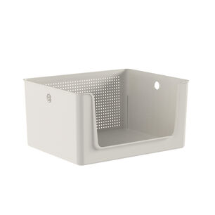 Canasto Organizador Con Apertura Frontal 16 Litros Flow Beige