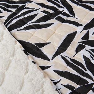 Quilt Estampado Sherpa 1.5 Plazas Leaves
