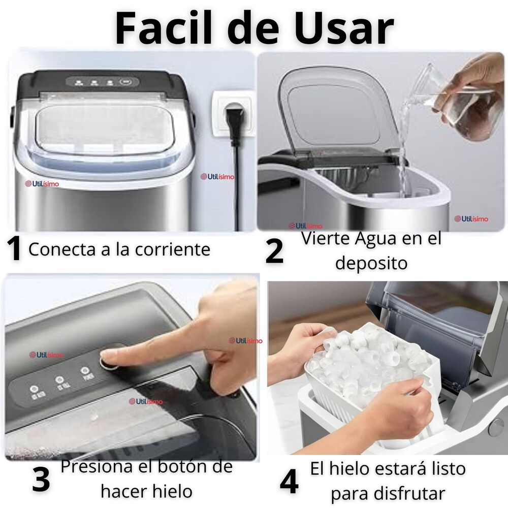 M&aacute;quina De Hielo Port&aacute;til Potente Hogar Premium image number 4.0