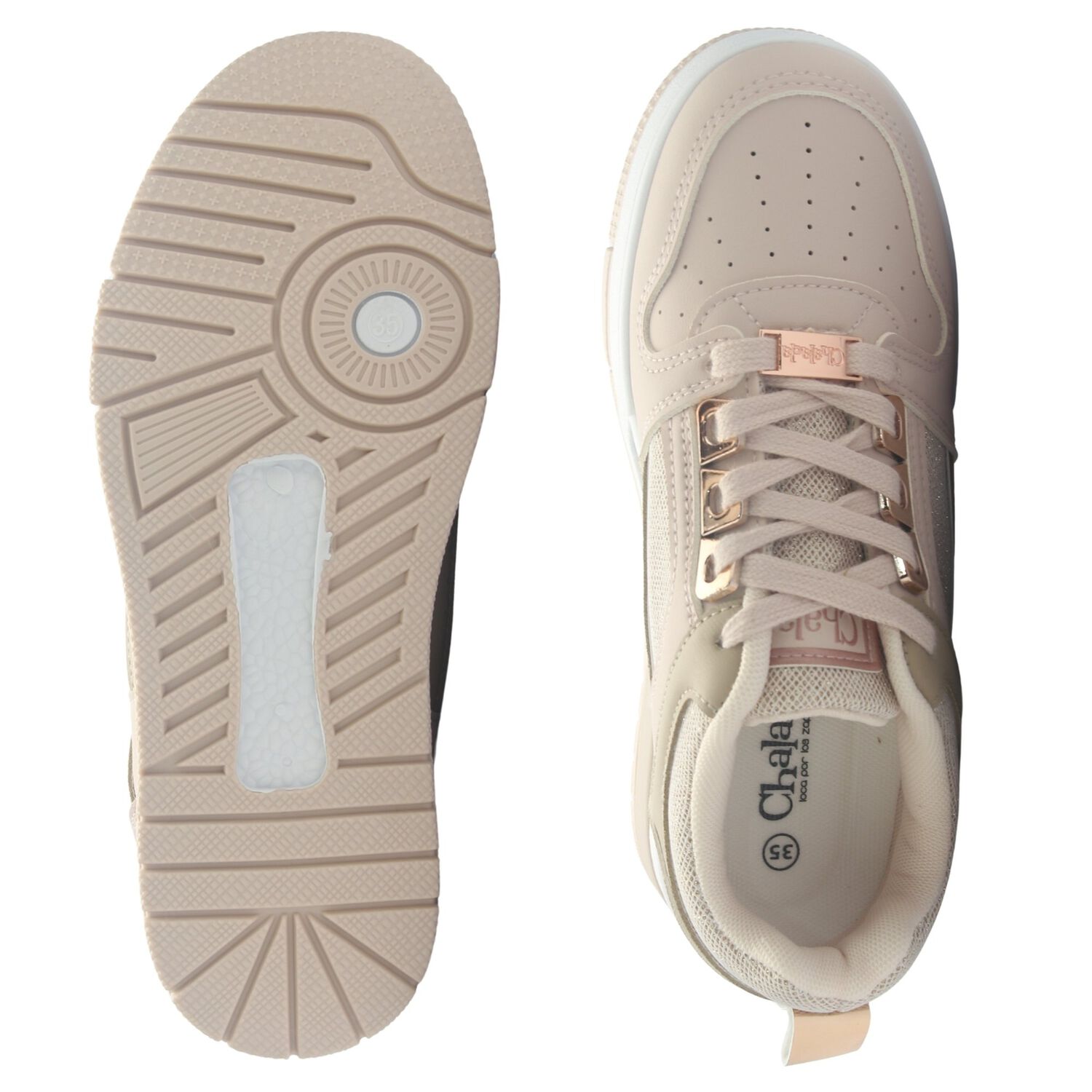 Zapatilla Mujer Chalada Joker-2 Nude Urbano image number 6.0