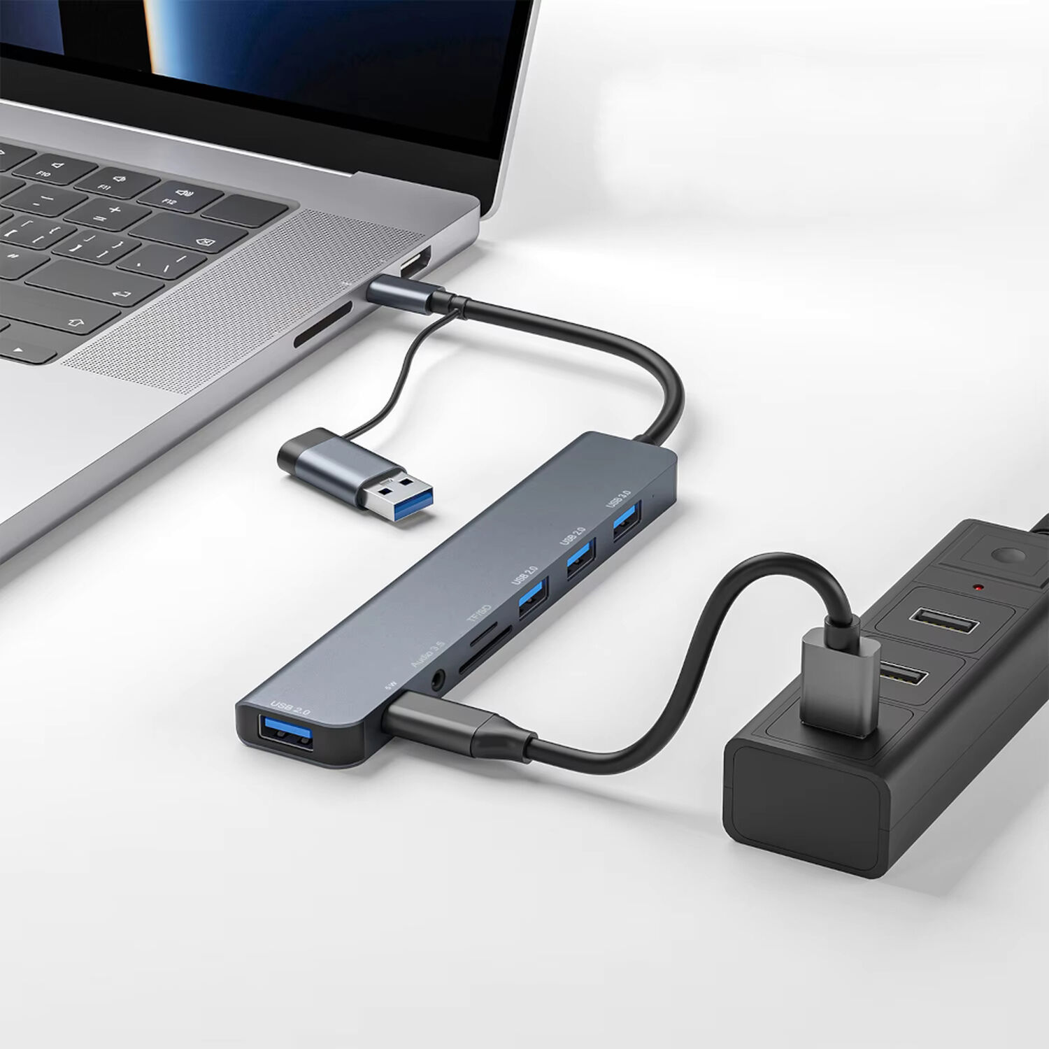 Hub Adaptador Usb 3.0, 8 Puertos En 2 image number 3.0