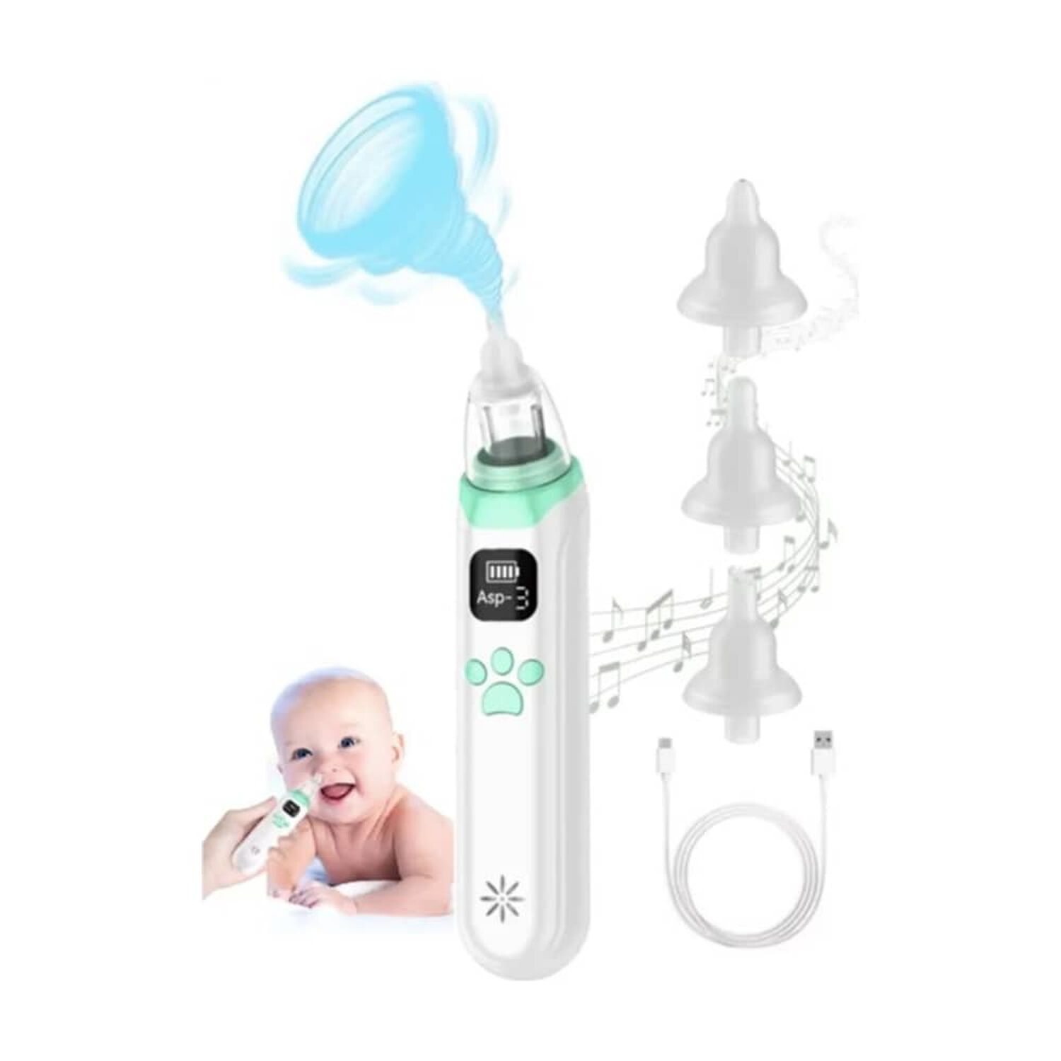 Aspirador Nasal De Beb&eacute; El&eacute;ctrico Succionador De Moco image number 0.0