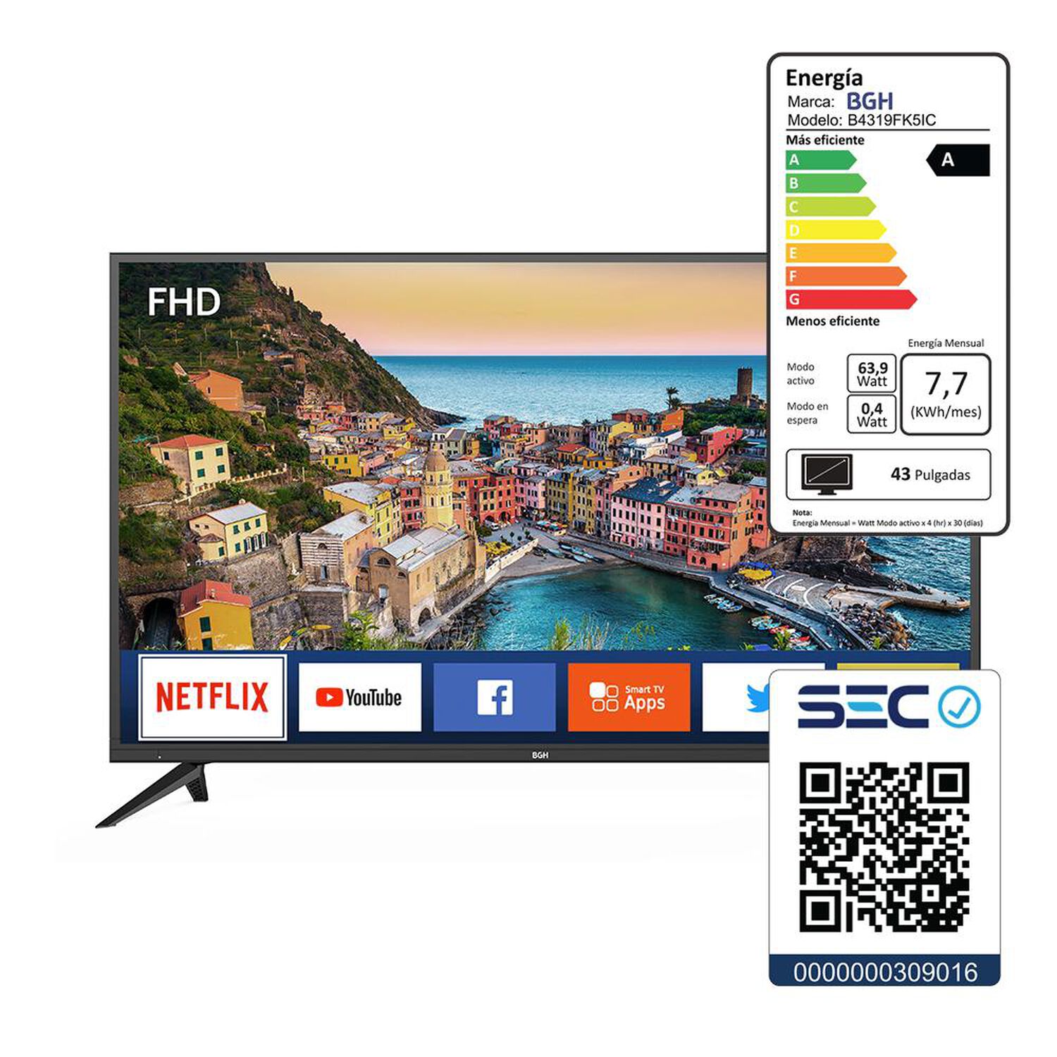 Led 43" BGH B4319FK5IC / Full HD / Smart TV image number 7.0