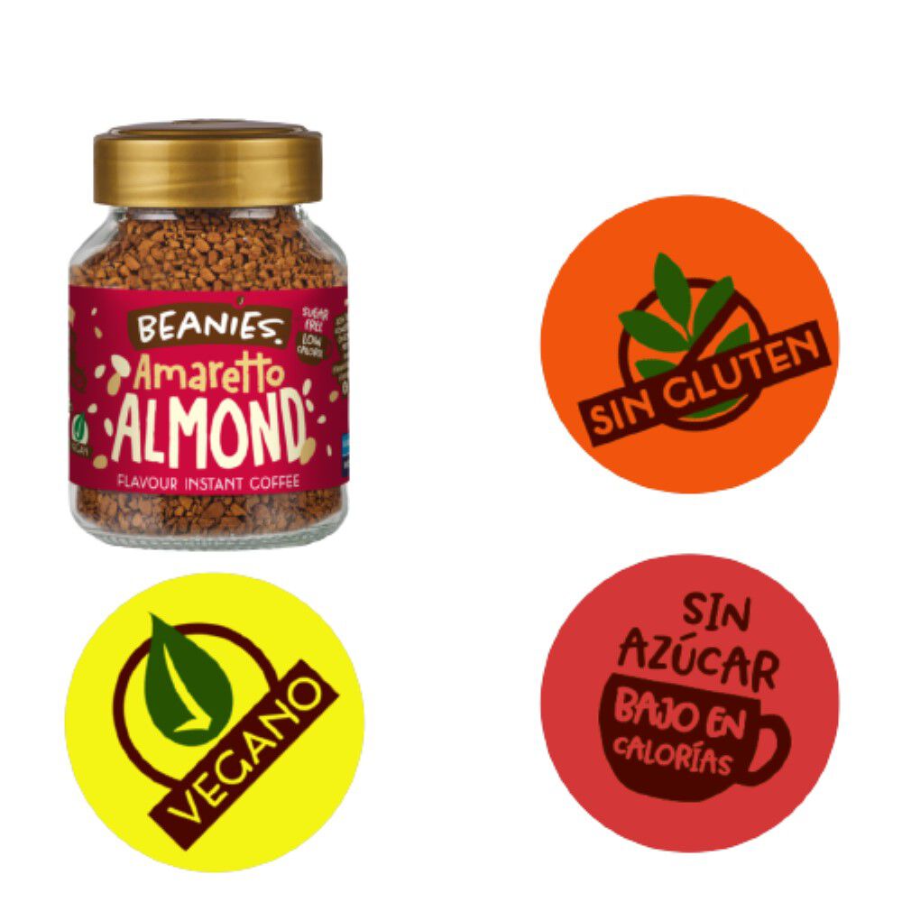 Caf&eacute; Beanies Liofilizado Amaretto Almond image number 2.0