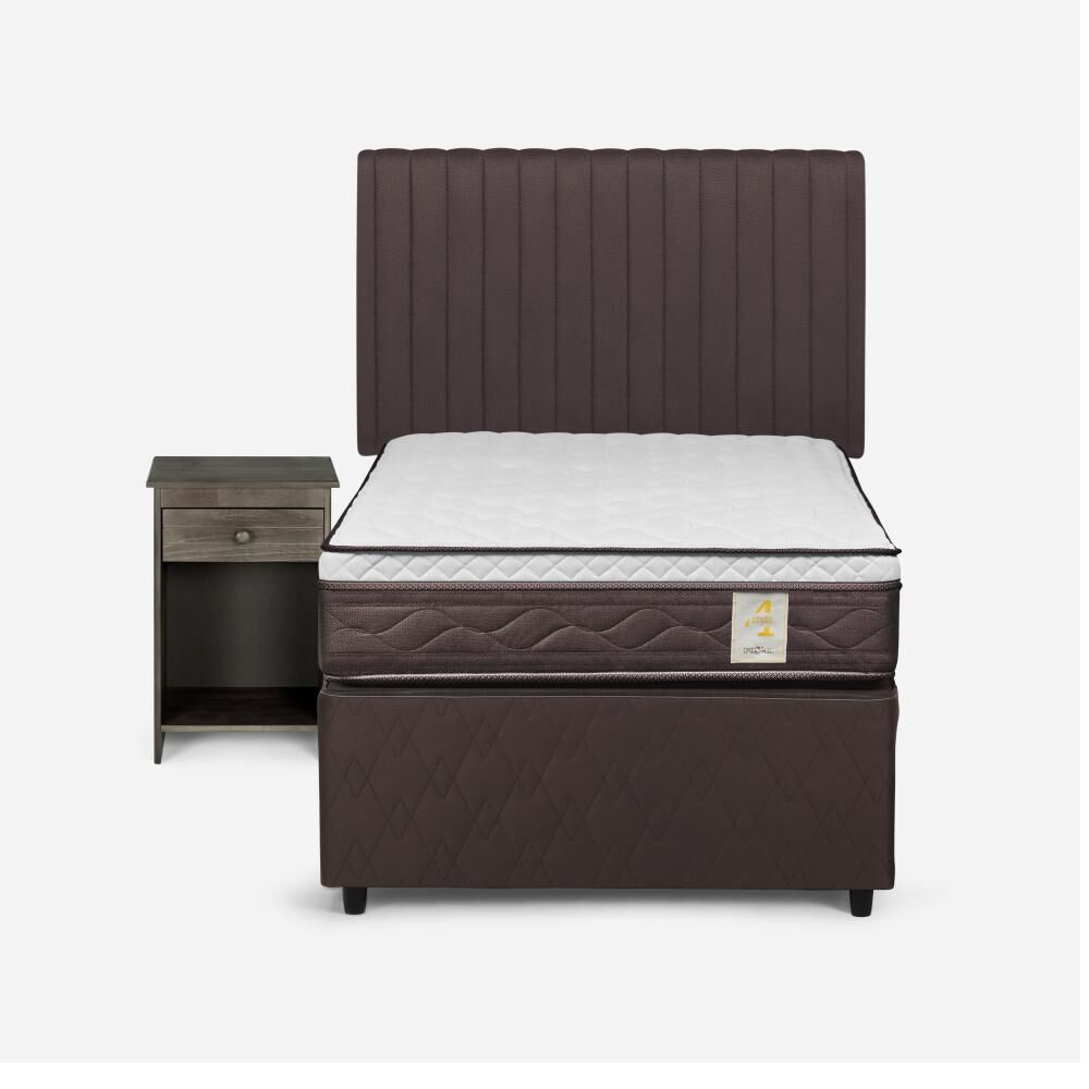 Cama Nido Rosen Ns4 / 1.5 Plazas / Base Normal + Set De Maderas image number 0.0