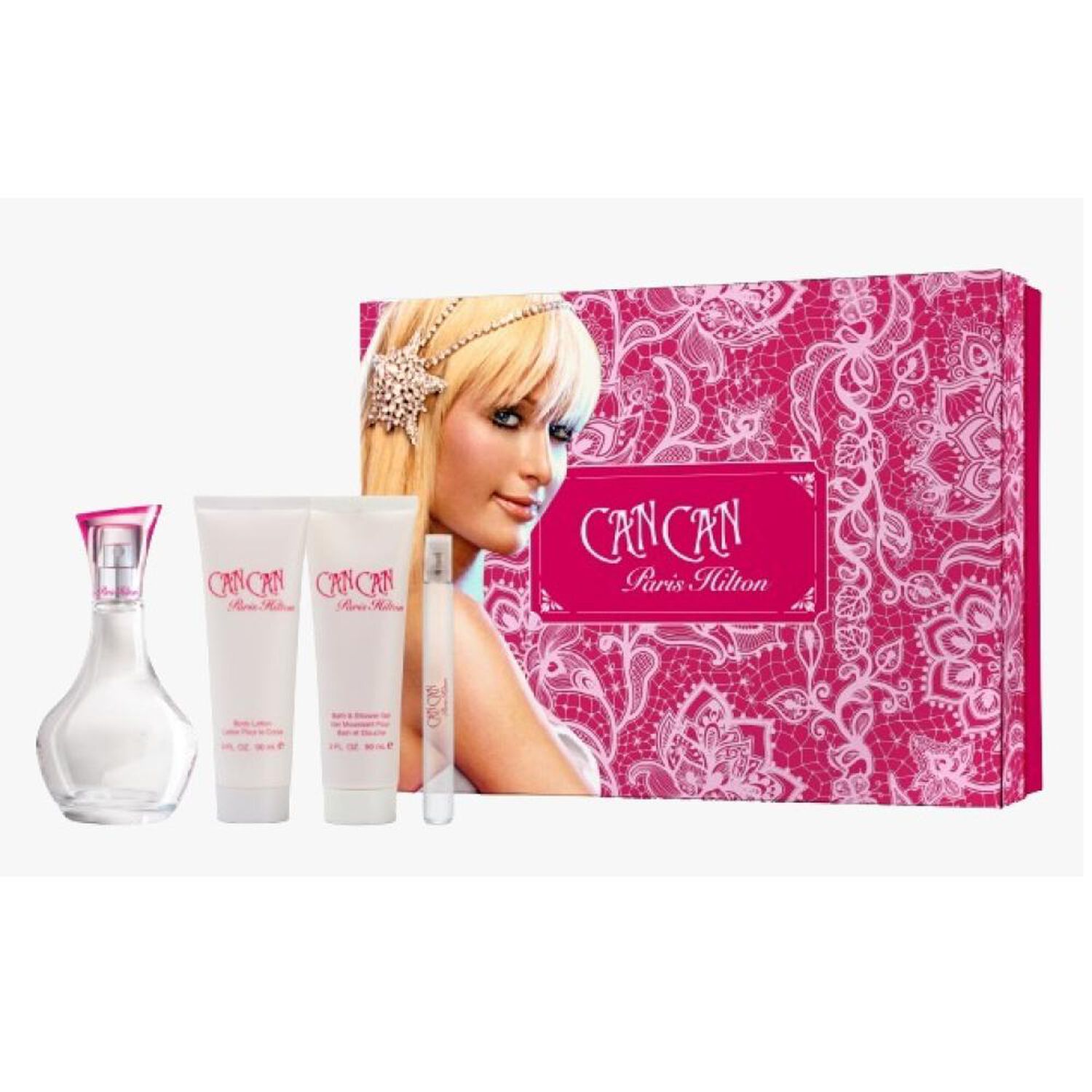 Set De Perfumer&iacute;a Mujer Can Can Paris Hilton / 100 Ml + 10 Ml / Edp + Body Lotion 50 Ml + Gel 50 Ml image number 0.0