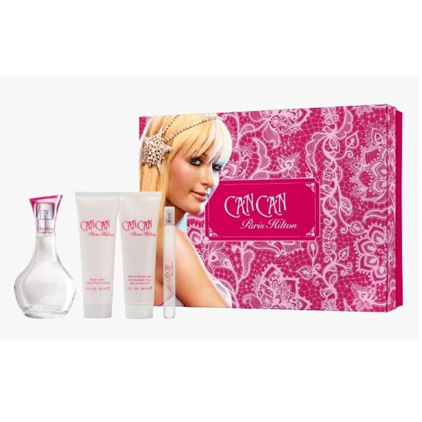 Set De Perfumer&iacute;a Mujer Can Can Paris Hilton / 100 Ml + 10 Ml / Edp + Body Lotion 50 Ml + Gel 50 Ml