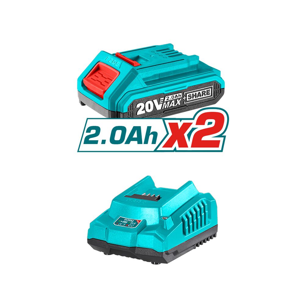 Atornillador De Impacto 20v Sin Carbones Litio Ion Total image number 2.0