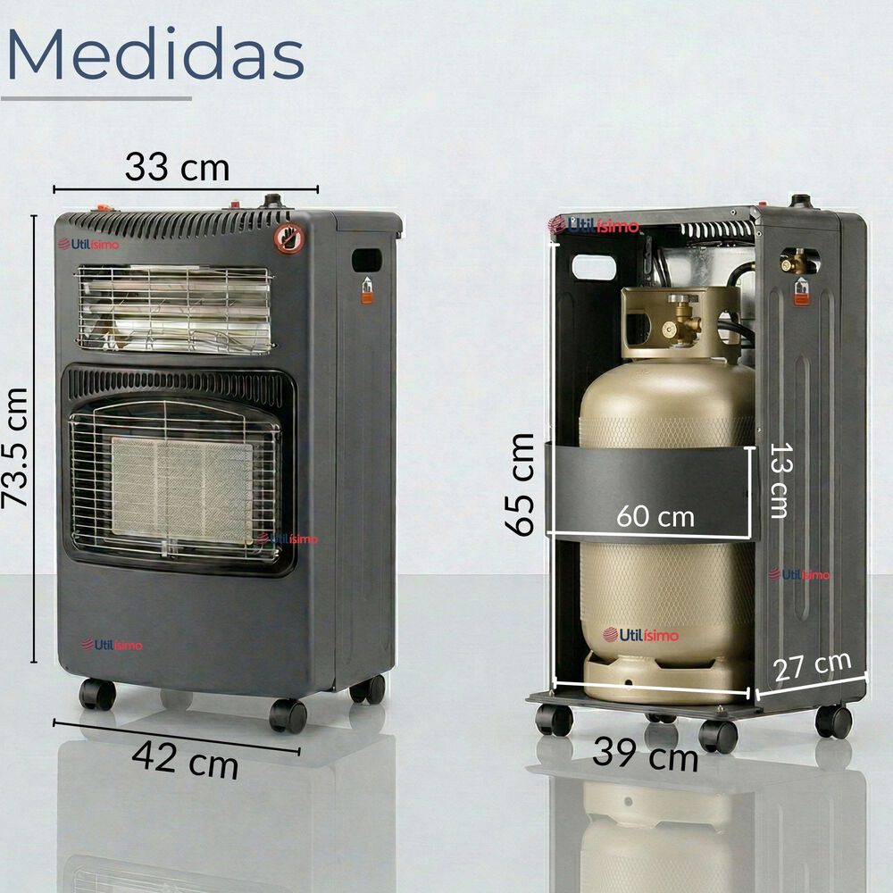 Estufa Hibrida Gas El&eacute;ctrica Plegable Con Accesorios 5kg A 15kg Glp . Eficiencia Energ&eacute;tica Clase A image number 3.0
