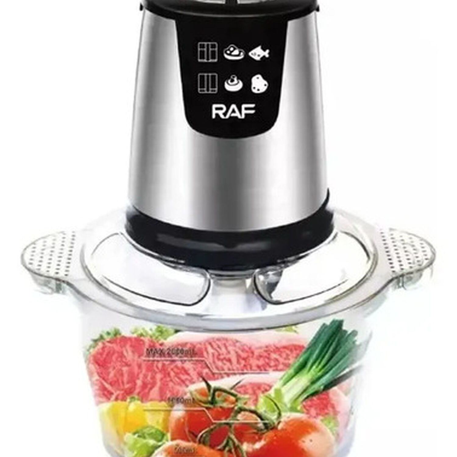 Procesador De Alimentos Raf Base Vidrio 800w 2l image number 5.0