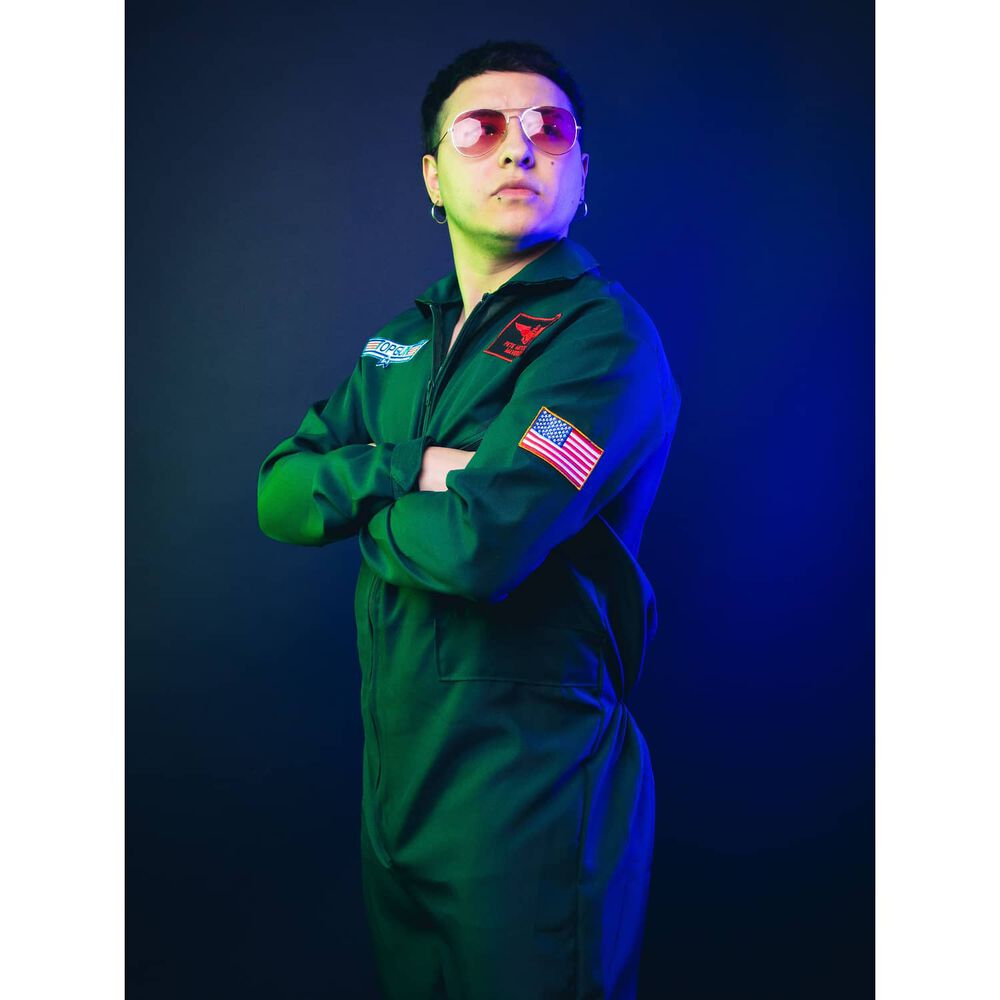 Disfraz De Piloto De Halloween Para Hombre Top Gun Adultos image number 1.0