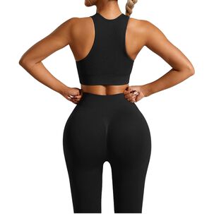 Conjunto Push Up Tiro Alto Sin Manga