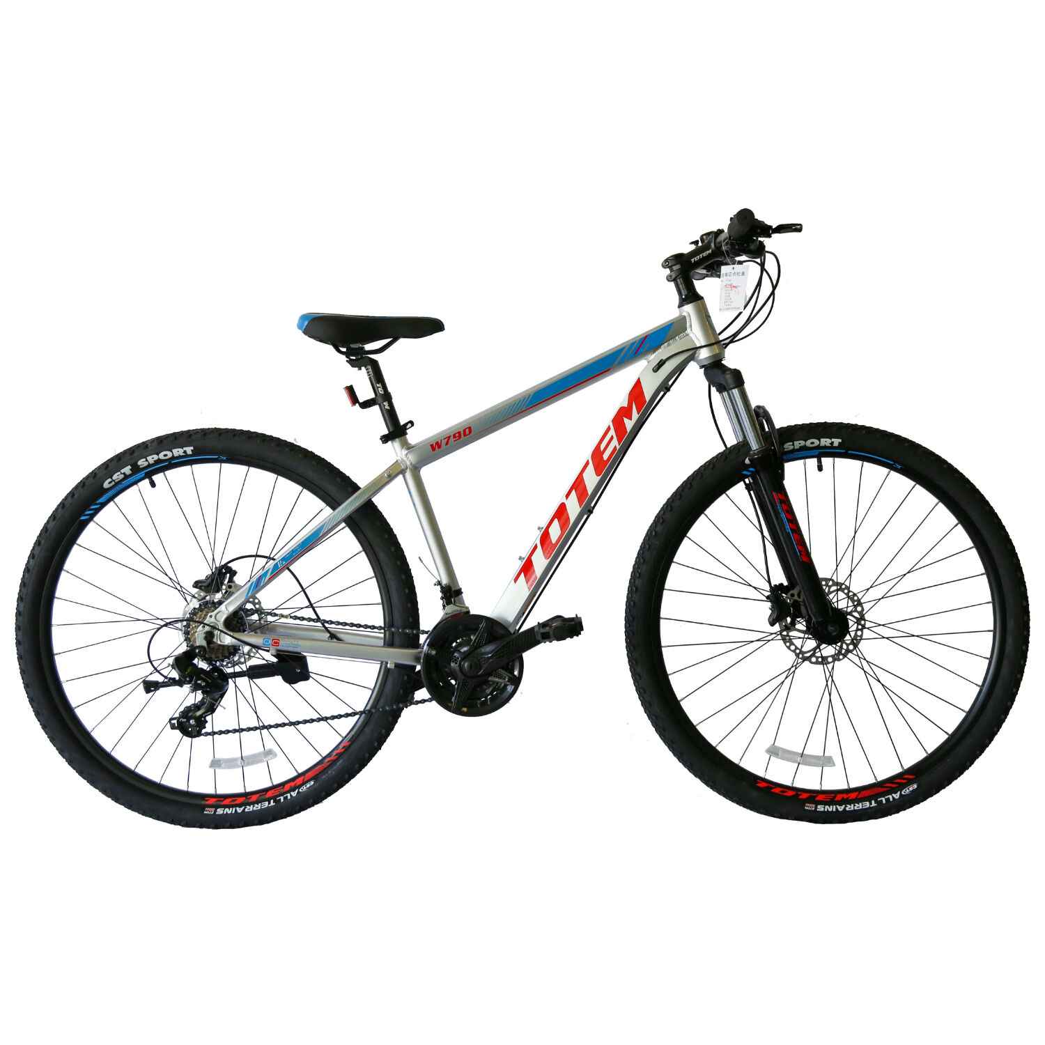 Bicicleta Totem Mtb Aro 27.5*17 Mod W790 Plateado image number 0.0