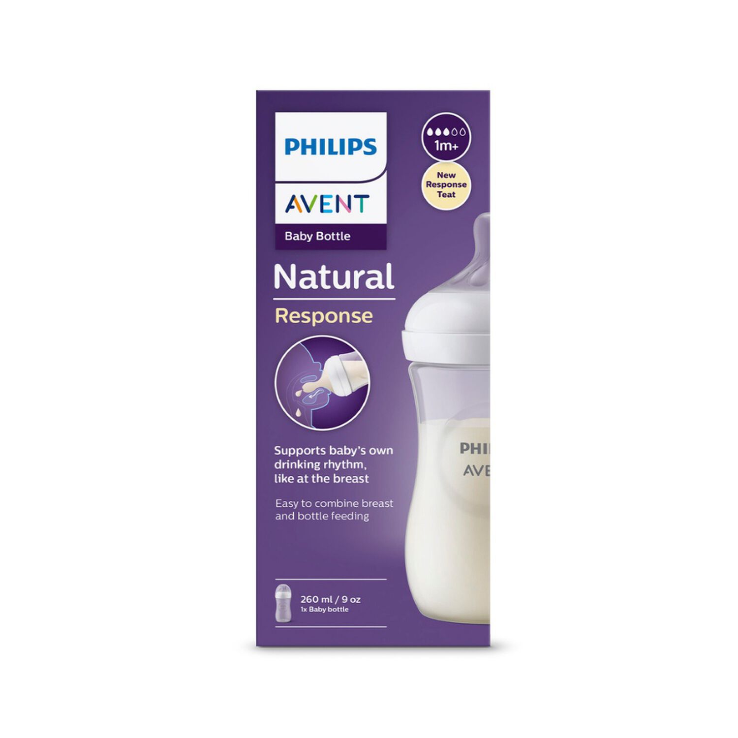 Mamadera Natural Response Philips Avent Scy903/01 1m+ 260ml image number 6.0