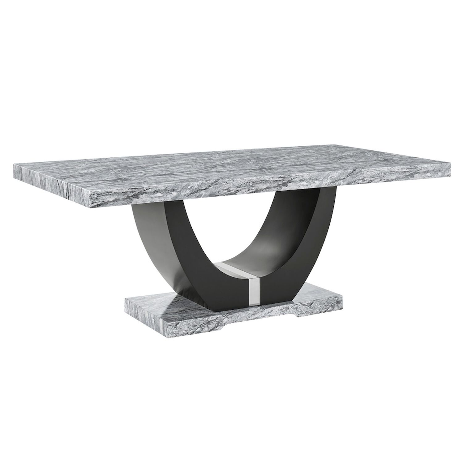Mesa De Comedor Moderna Moon M&aacute;rmol Gris image number 1.0
