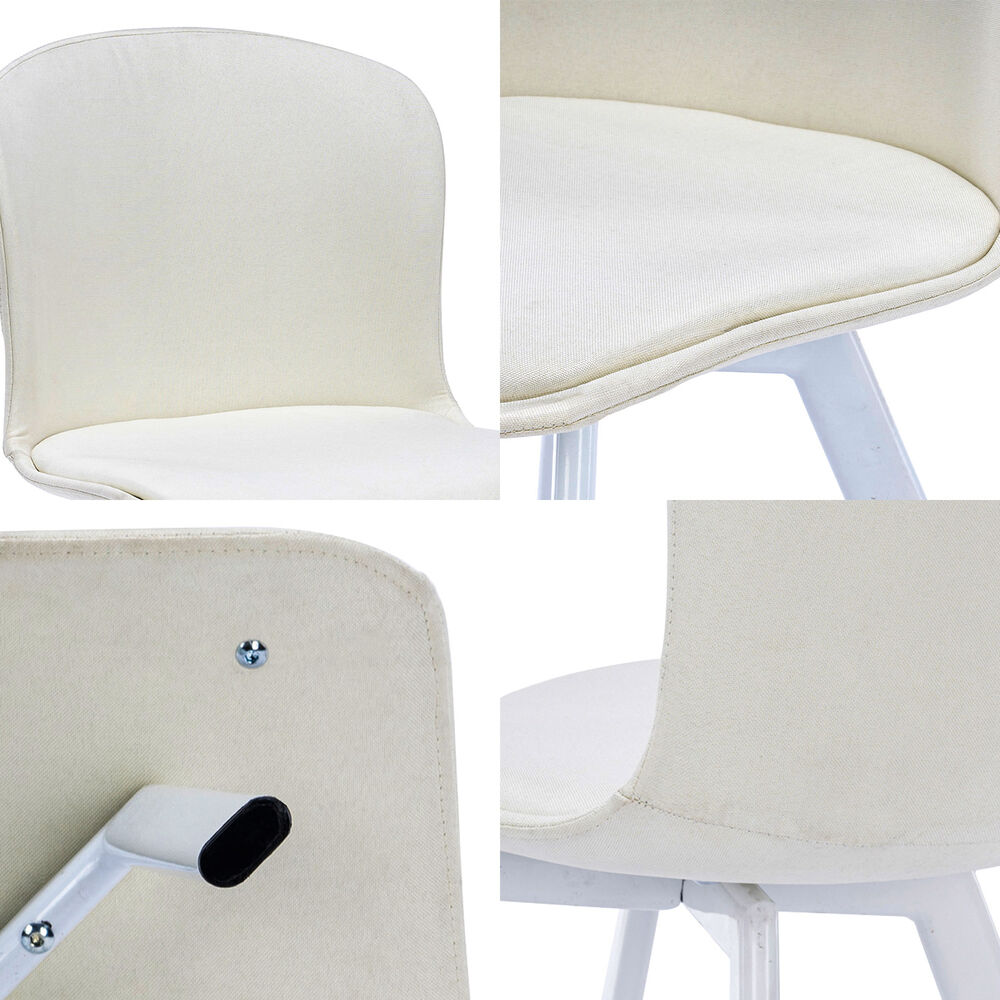 Pack 2 Sillas De Comedor Pp Y Tela Blanco image number 4.0