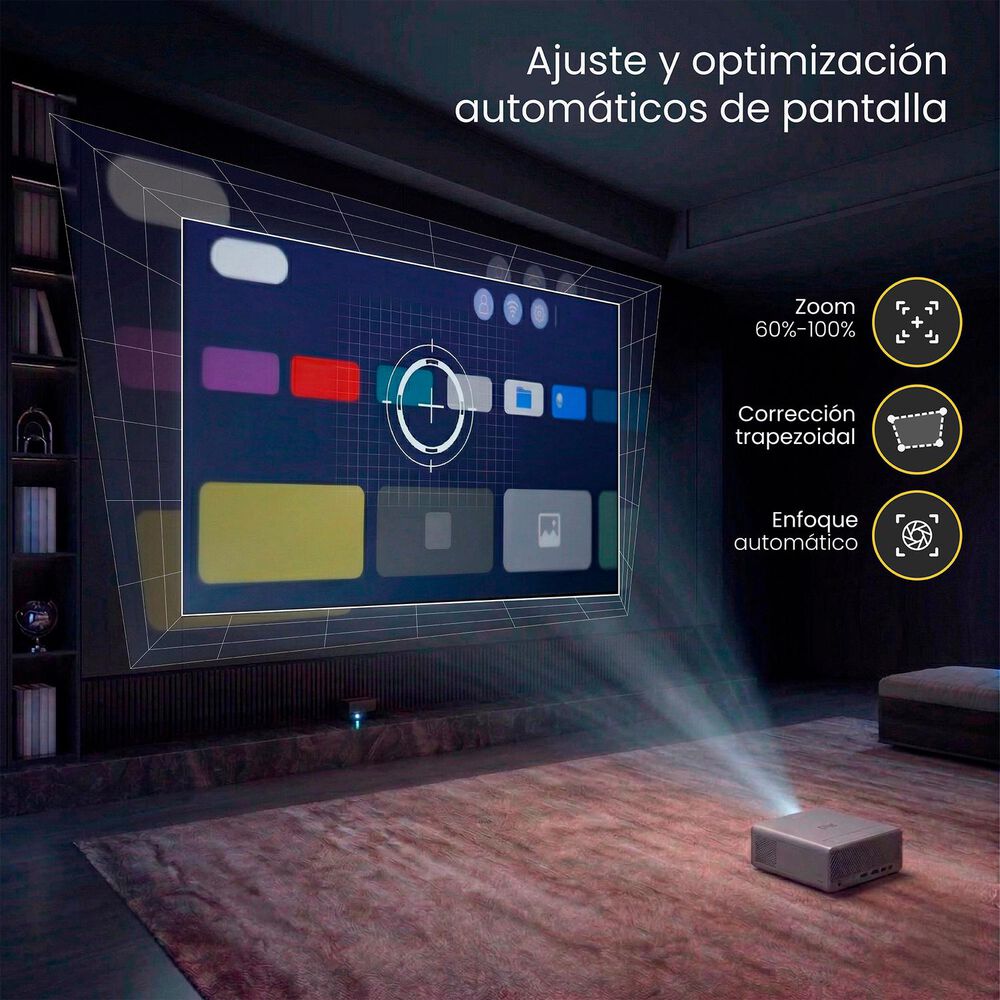 Proyector Portatil Smart Hexa 8000lm Wifi Bt Android Levo image number 5.0