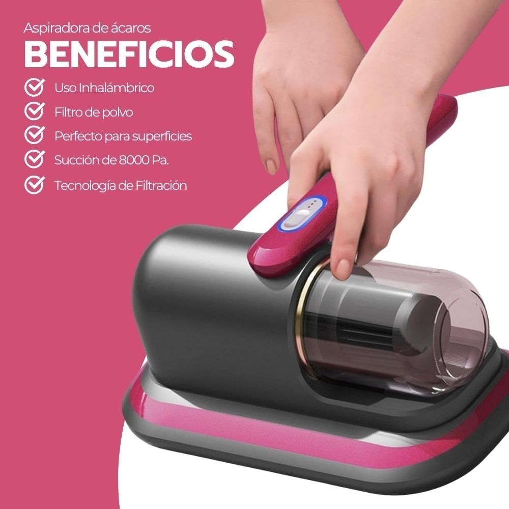 Aspiradora Inal&aacute;mbrica Eliminadora De &Aacute;caros Al Vac&iacute;o image number 3.0