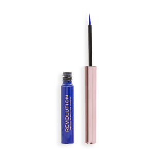 Delineador L&iacute;quido Super Flick De Makeup Revolution 2.4ml - Blue (azul)