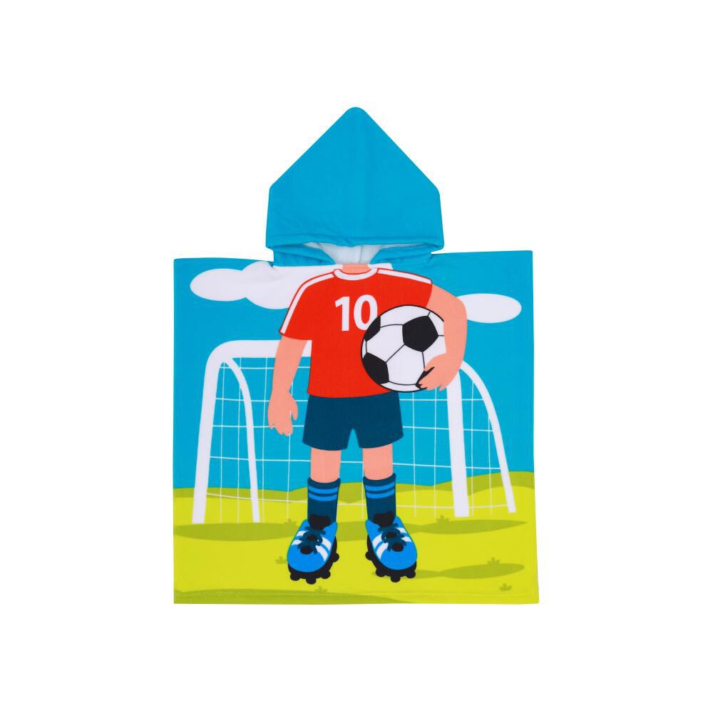 Toalla Playa Capucha Casaideal Kids Player / 60 X 120 Cm image number 0.0