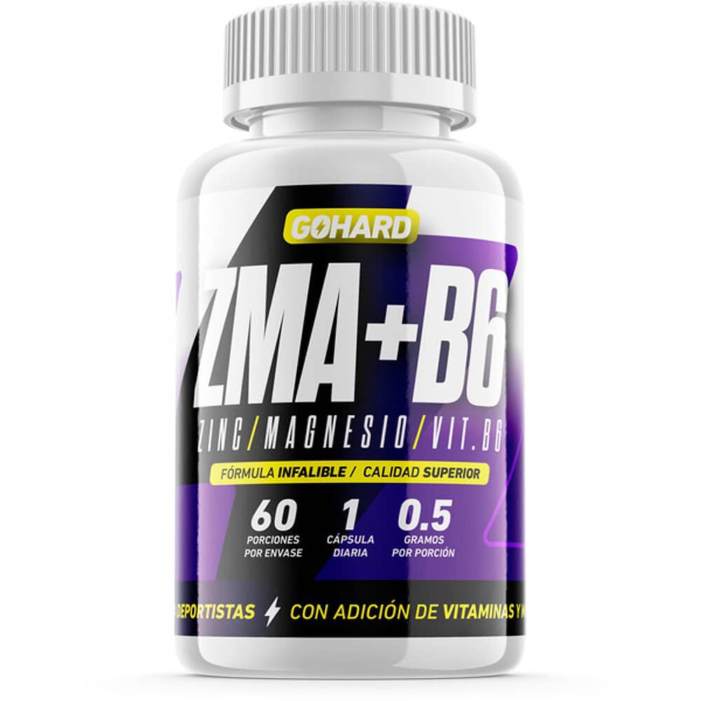 Zma + B6 - Gohard (zinc, Magnesio, Vitamina B6) - 60 C&aacute;psulas image number 0.0