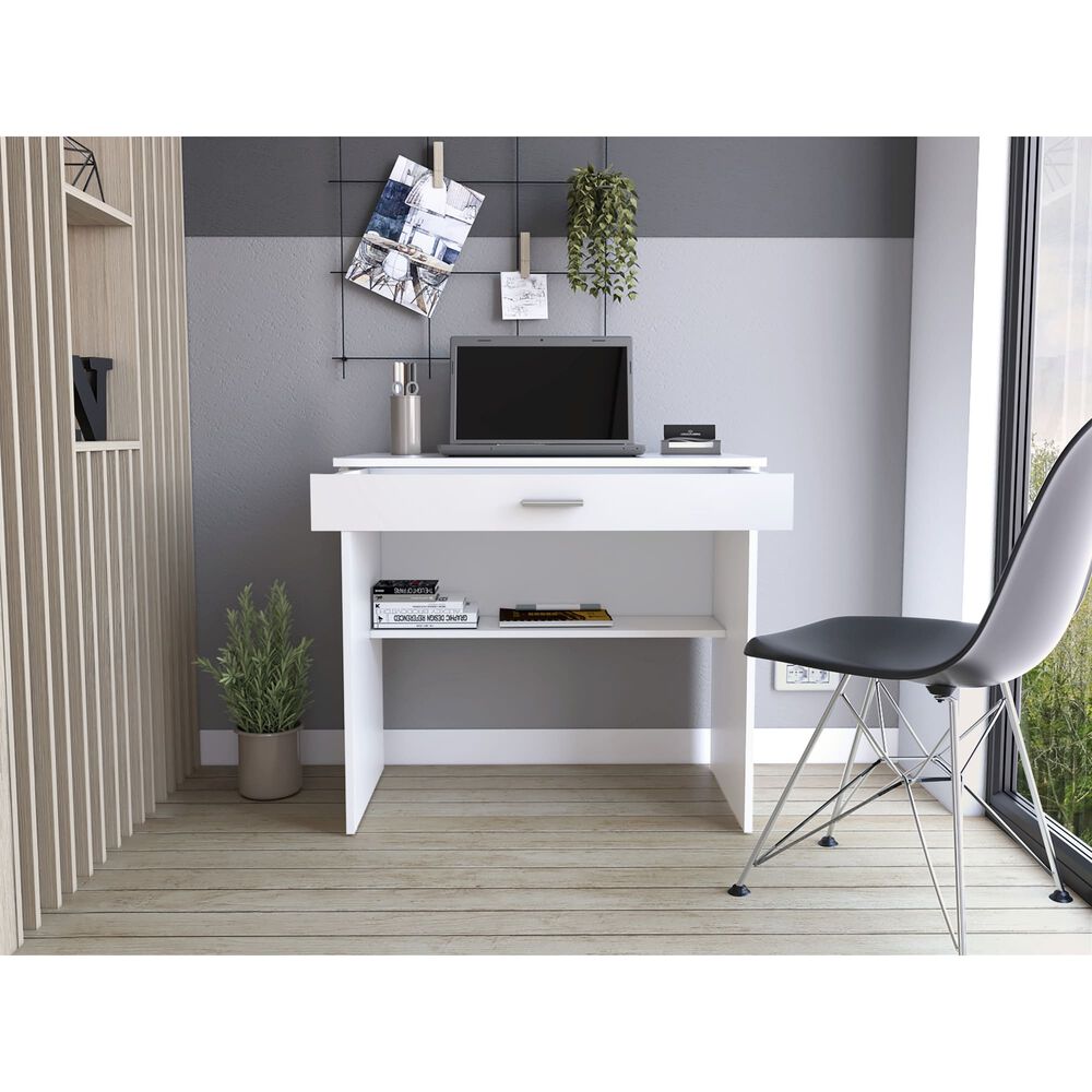 Escritorio 1 Cajon 80x73x49,8 Cm - Fm-058b - Blanco image number 6.0