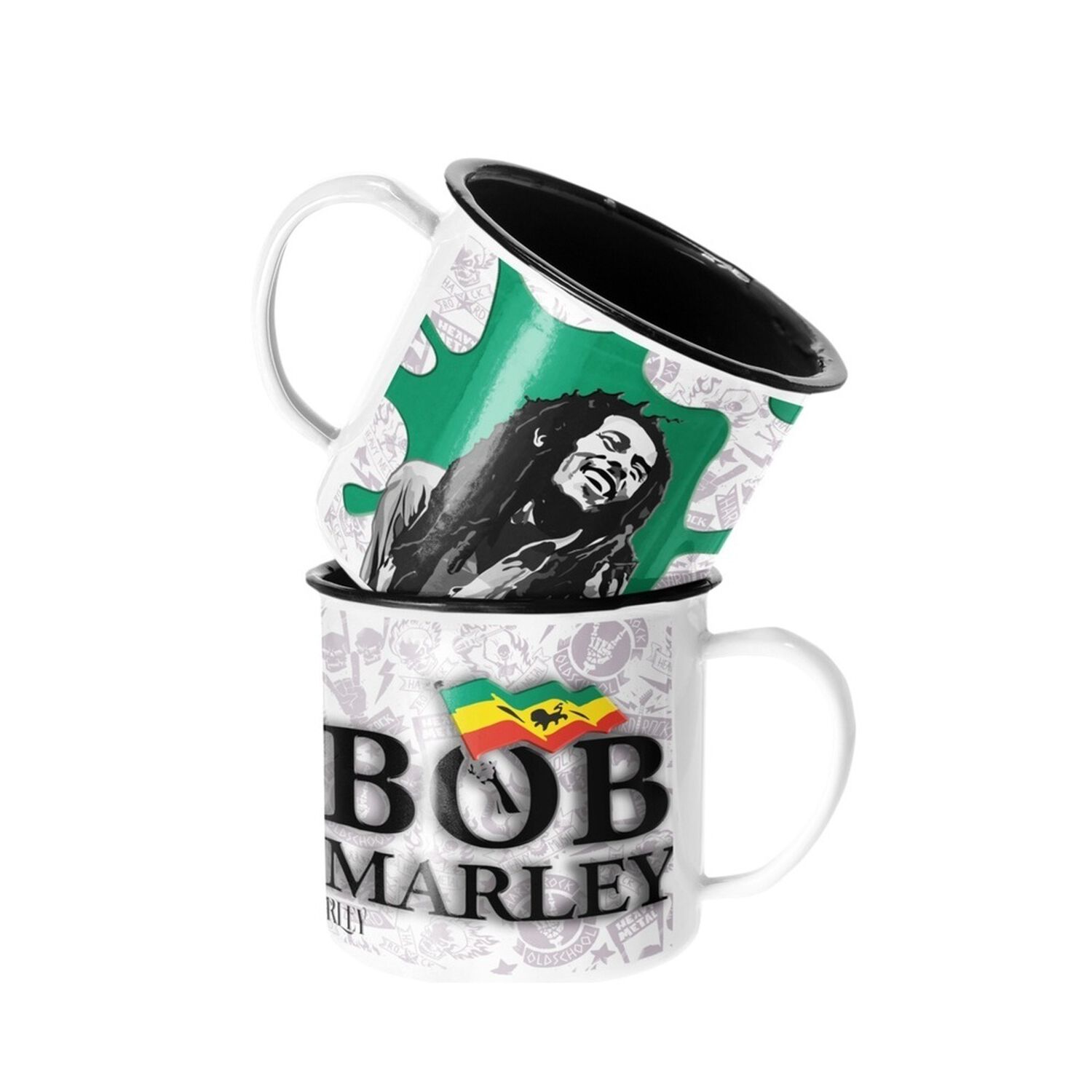Taza Enlozada Lechera Bob Marley Rock Musica image number 0.0