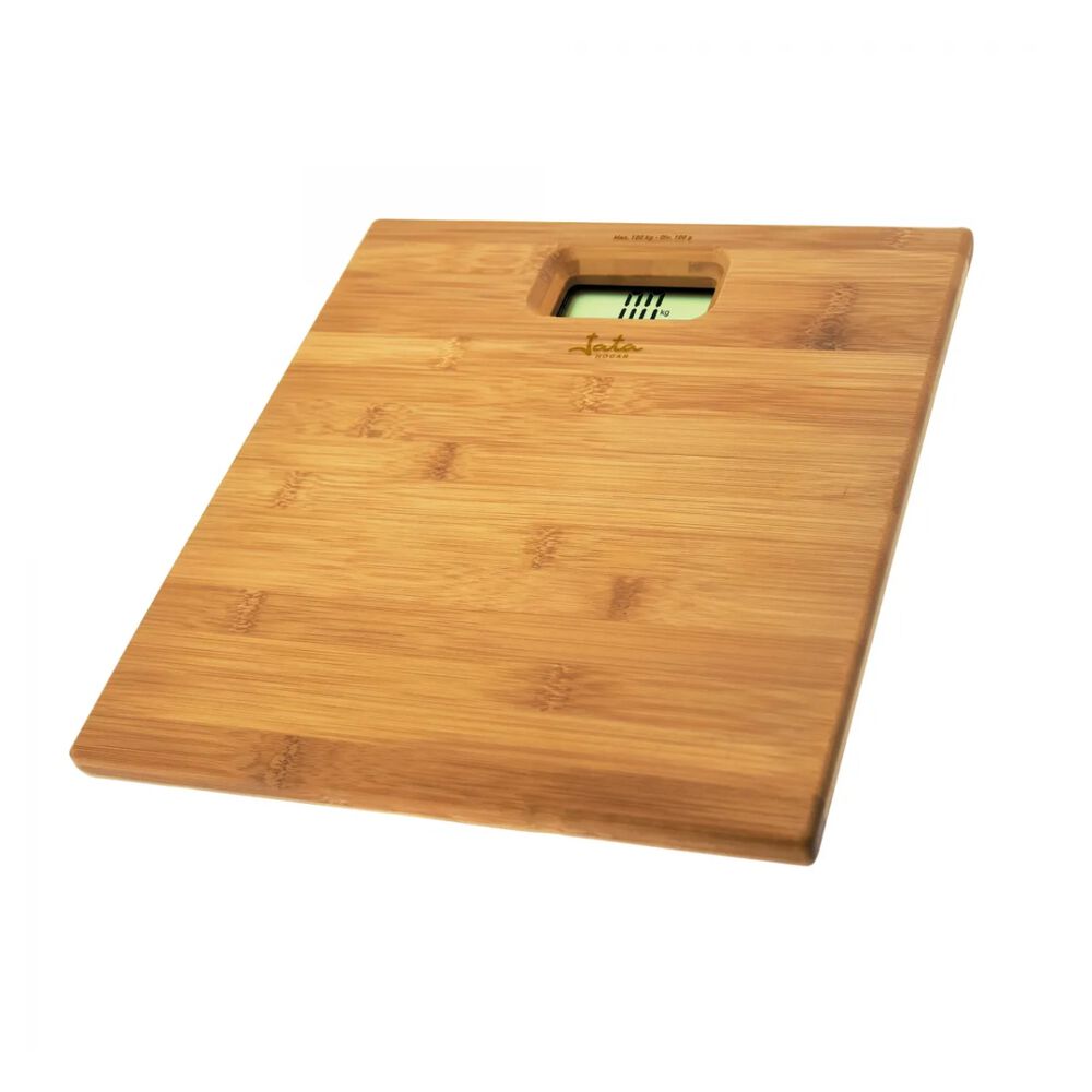 Elegante Pesa De Ba&ntilde;o Fabricada En Bamb&uacute; Natural. Marca Jata Color Beige image number 3.0