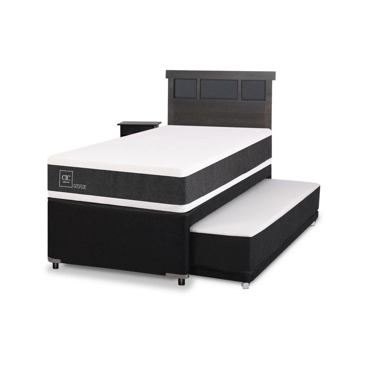 Cama Nido Cic Ortopedic / 1.5 Plazas / Base Normal + Set De Maderas image number 1.0