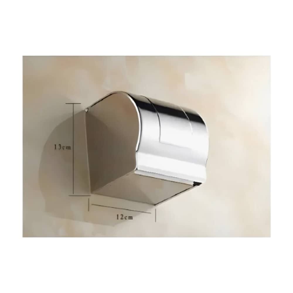 Porta Papel Higi&eacute;nico Wc Metalico Redondo image number 2.0