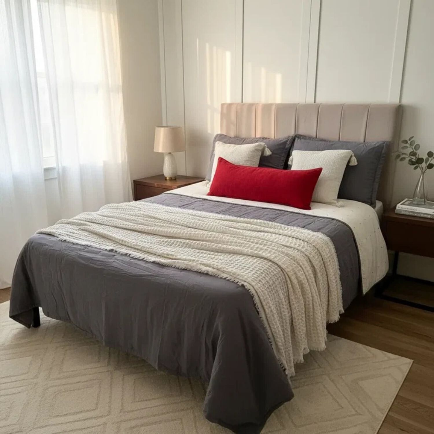 Set Renovaci&oacute;n Dormitorio Gris & Blanco | 7 Piezas image number 1.0