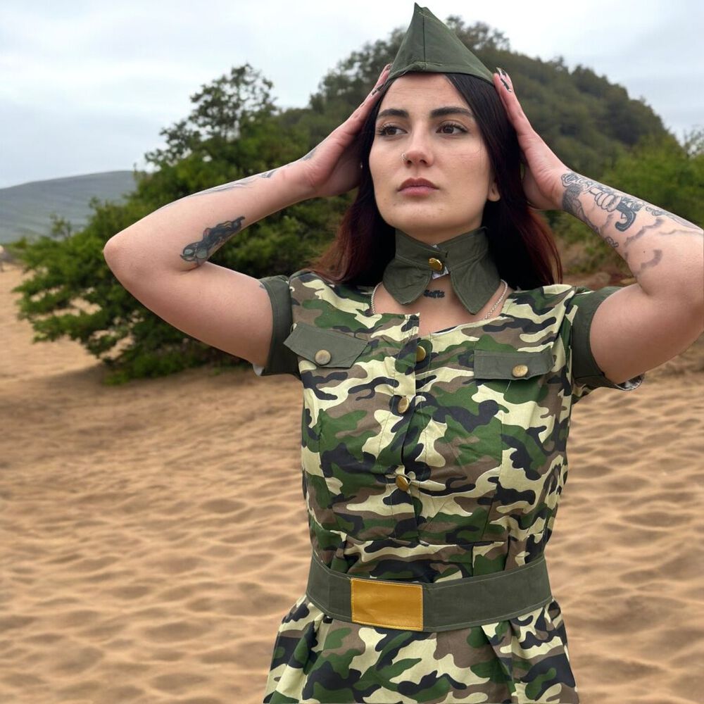 Disfraz Soldado Militar Femenino image number 2.0