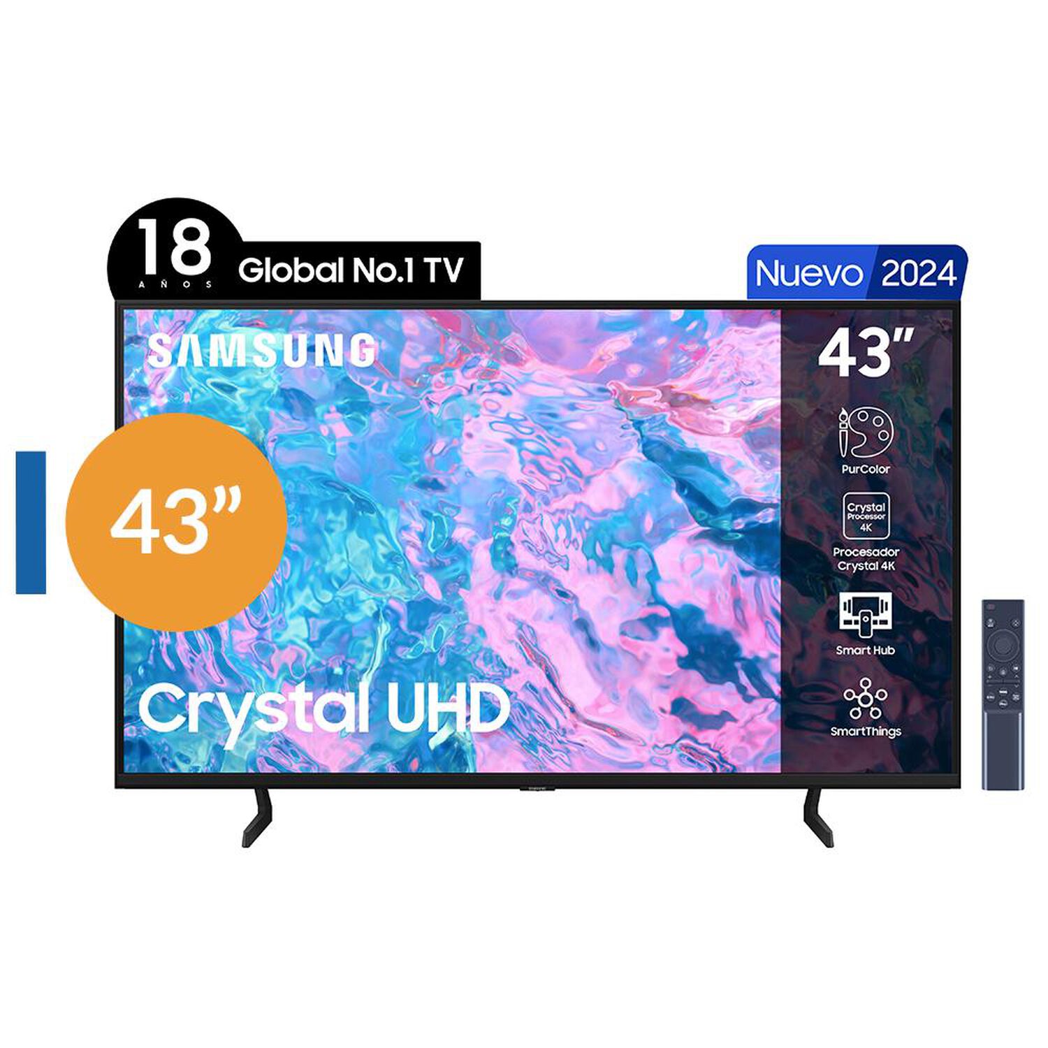 Led 43" Samsung UN43CU7090GXZS / Ultra HD 4K / Smart TV image number 0.0