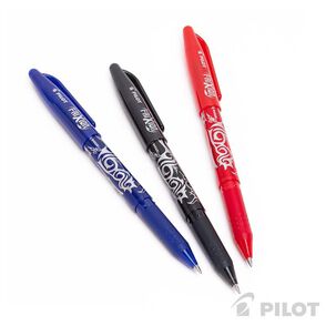 Set 3 lápices borrables frixion addixion en azul negro y rojo