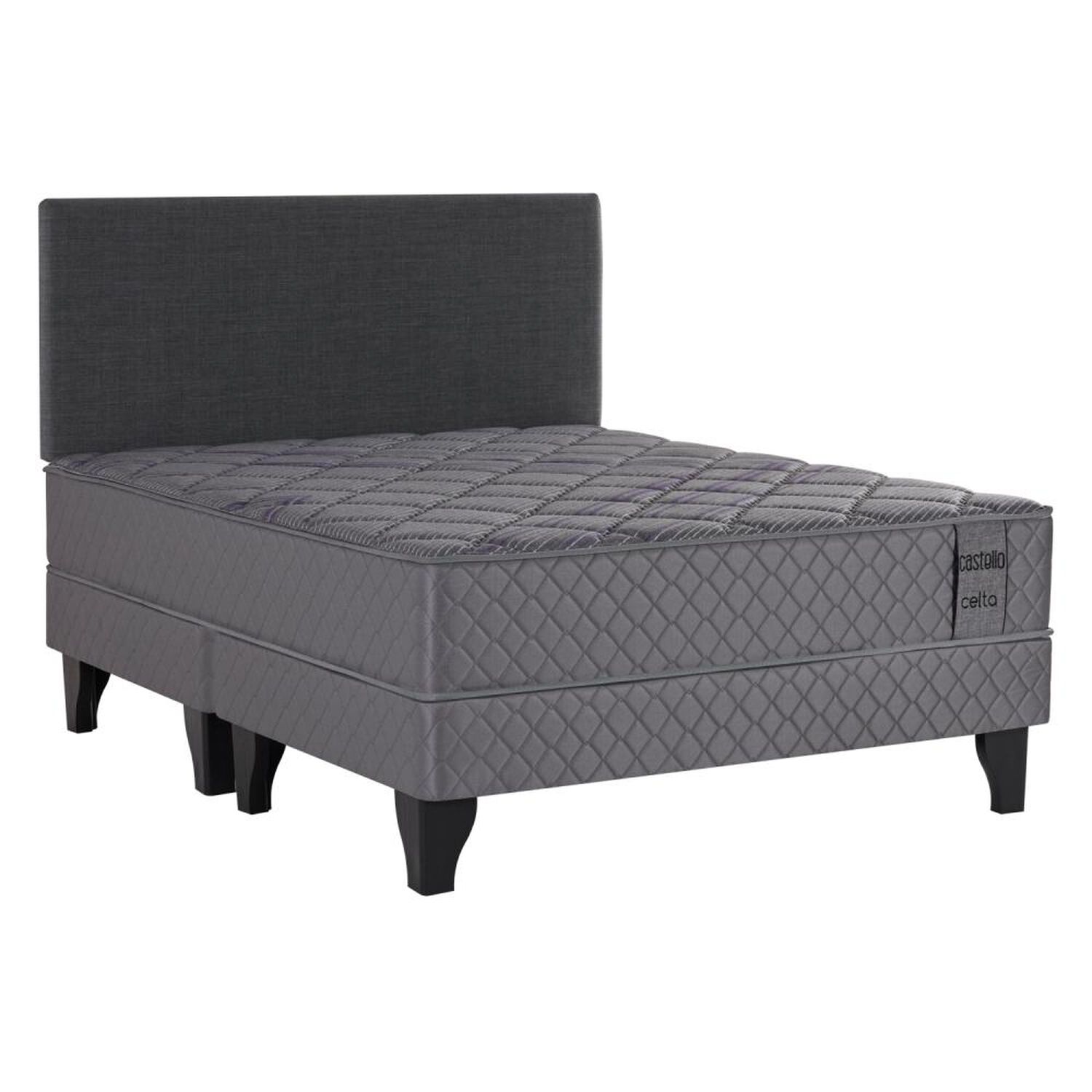 Cama Europea Celta Castello / 2 Plazas / Base Dividida image number 0.0