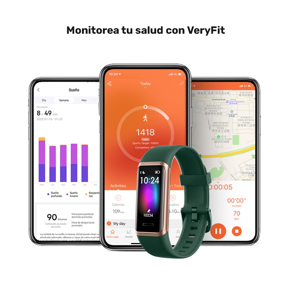 Banda Smartband Lhotse Urban Gt Green image number 6.0